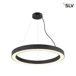 pendant luminaire MEDO RING 90 PHASE for VDU workstation, CCT Switch IP20, black dimmable