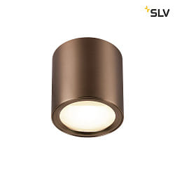 ceiling luminaire OCULUS PHASE DTW round, Dim-To-Warm, adjustable, with lens optics IP20, copper dimmable