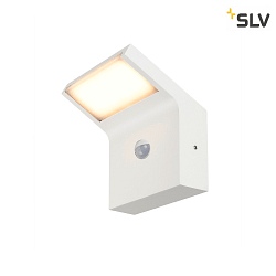 LED Outdoor Wandleuchte ORDI II, eckig, mit Sensor, 10W, 2200/3000K, 750/900lm, IK07, IP54, wei