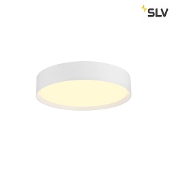 Luminaire de plafond DECONA 30 CL rond, adapt aux postes de travail avec cran IP44, blanche, laqu gradable