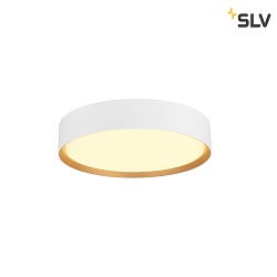 Luminaire de plafond DECONA 30 CL rond, adapt aux postes de travail avec cran IP44, or, blanche, laqu gradable