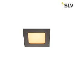 LED Recessed luminaire FRAME BASIC LED SET Downlight, 9,4W, SMD LED, 3000K, 90, incl. Driver, Clip springs, black