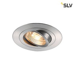 Ceiling recessed spot NEW TRIA GU10 XL, GU10, 230V, round, incl. Clip springs, alu brushed