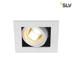 Ceiling recessed spot KADUX 1 GU10 Downlight, GU10, 230V, Clip springs, white