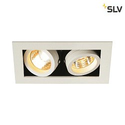 Ceiling recessed spot KADUX 2 GU10 Downlight, 2xGU10, 230V, Clip springs, white