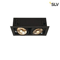 Ceiling recessed spot KADUX 2 ES111 Downlight, 2xGU10, 230V, black