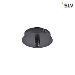 Rosone a soffitto FITU PD 1 elemento, rotondo Nero