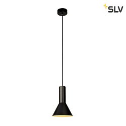 Pendant luminaire PHELIA S, black, E27, max. 23W