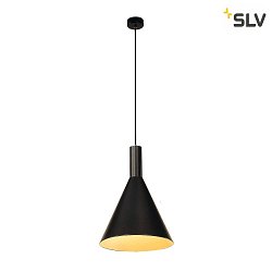 Pendant luminaire PHELIA L, black, E27, max. 23W