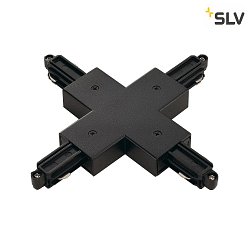 X-coupler for 1-Phase High Voltage track, mounted version, black