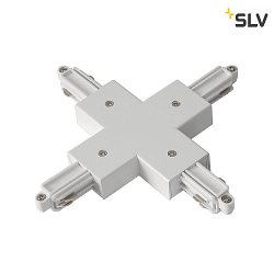 X-coupler for 1-Phase High Voltage track, mounted version, white