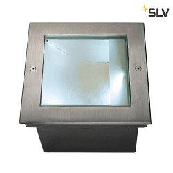 Apparecchio da incasso a terra DASAR LED SQUARE asimmetrico IP67, Acciaio inossidabile