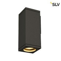 Outdoor luminaire THEO WALL OUT Wall luminaire, square, GU10, IP44, anthracite