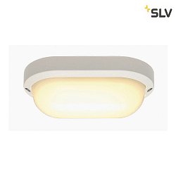 LED Outdoor luminaire TERANG 2 Wall-/Ceiling luminaire, oval, 120, SMD LED, 3000K, IP44, white