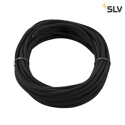 PVC lead with material cover, 3-pole, 10m, black