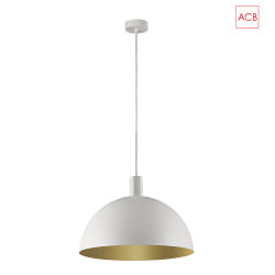 Luminaire  suspension TIGA 3707/35 E27 IP20, or, blanche