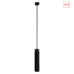 pendant luminaire LUX 3989 IP20, black, black glossy