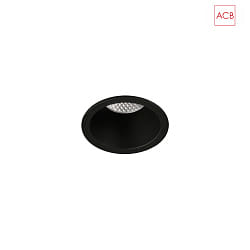 recessed luminaire KIDAL 3771/6 IP44, black 5W 580lm 4000K 38 38