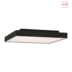 Plafoniera OPORTO 3973/60 con diffusore IP20, nero