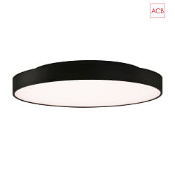 Luminaire de plafond ROMA 3974/60 avec diffuseur IP20, noir