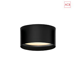 Luminaire de plafond TECH 3987/15 avec diffuseur IP44, noir