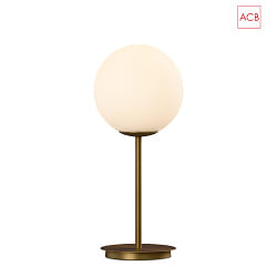 table lamp PARMA 3946/18 E27 IP20, mat, opal, antique gold