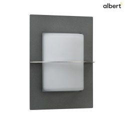 Outdoor Wall luminaire Type No. 6223, IP44, E27 QA55 max. 57W, stainless steel / anthracite