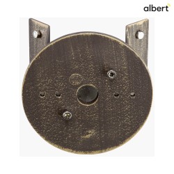 Corner bracket round Type No. 1005 for Albert Outdoor Wall luminaires, brown brass