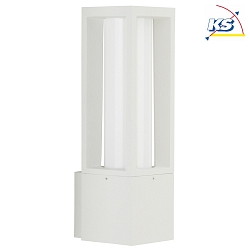 Auenwandleuchte Typ Nr. 0213, IP44, E27 max. 20W (LED), Alu-Guss / Opalglas, Wei