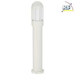 Bollard light Type No. 2015, IP44, height 83.5cm, E27 QA55 max. 57W, cast alu / opal glass, white matt