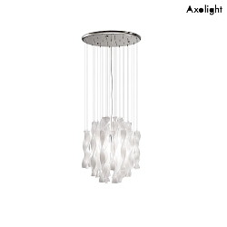 Luminaire  suspension SP AURA 45 E27 IP20, chrome, blanche gradable