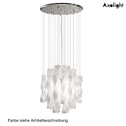 Luminaire  suspension SP AURA 45 E27 IP20, marron, chrome, transparent gradable