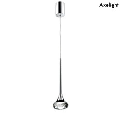 LED pendant luminaire SP FAIRY, 7.4W, 2700K, 565lm, IP20, chrome, clear glass