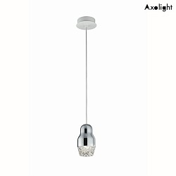 Luci a sospesione SP FEDORA 1 1-Lampadina GU10 IP20, Cromo, chiaro dimmerabile