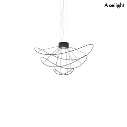 Luminaire  suspension SP HOOPS 3 haut bas IP20, noir gradable