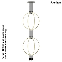 Luminaire  suspension SP LIAISON P 4 4 flammes, 2 voies IP20, or mat, noir gradable