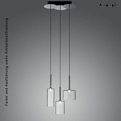 Pendant luminaire SP SPILLRAY 3, incl. G4 LED, 1.5W, 3000K, IP20, chrome, bronze metallic glass