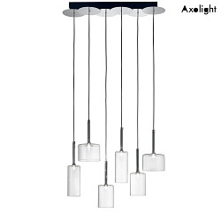 Luci a sospesione SP SPILLRAY 6 6-Lampadine G4 IP20, cromo, chiaro 