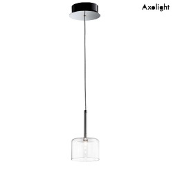 Pendant luminaire SP SPILLRAY G, incl. G4 LED, 1.5W, 3000K, IP20, chrome, crystal glass