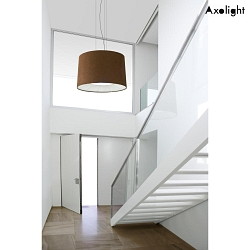 Pendant luminaire SP VELVET 070, 1x E27, brown / white