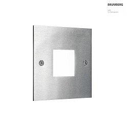 orientation lamp P3930 square, built-in version, switchable IP20, stainless steel 