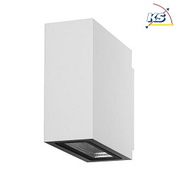 Outdoor LED wall luminaire, IP54, Up/Down, 230V, 2x3W 3000K 450lm 60, structured white