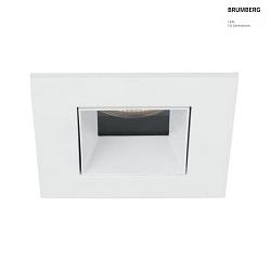 Plafonnier encastr ALTERO-S angulaire, direct IP44, blanche gradable