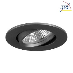 Downlight INDIWO68 rotondo, Dim-To-Warm IP20, titano dimmerabile