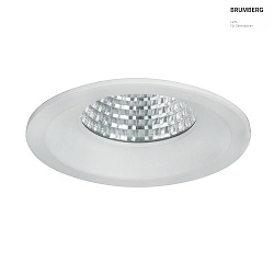 Recessed LED downlight BOWL, IP20, round,  9.2cm, 700mA, 7W 4000K 660lm 30, white / clear