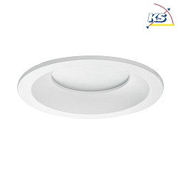 Downlight BOWL rond IP20, opale, blanche gradable