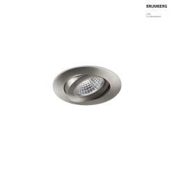 LED Einbaustrahler OLENI, IP20, 230V AC, 6W 3000K 600lm 38, DOB mit AB, dimmbar, schwenkbar, nickel matt