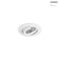 Lumire encastre OLENI pivotant, Dim-To-Warm IP20, blanche gradable 6W 410lm 1800 - 3000K 38 38 CRI >80