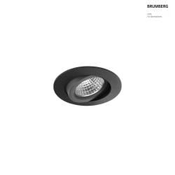 Luce da incasso OLENI girevole IP20, nero dimmerabile 6W 600lm 3000K 38 38 CRI >80