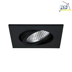 Recessed HV spot GU10, max. 50W, square, black